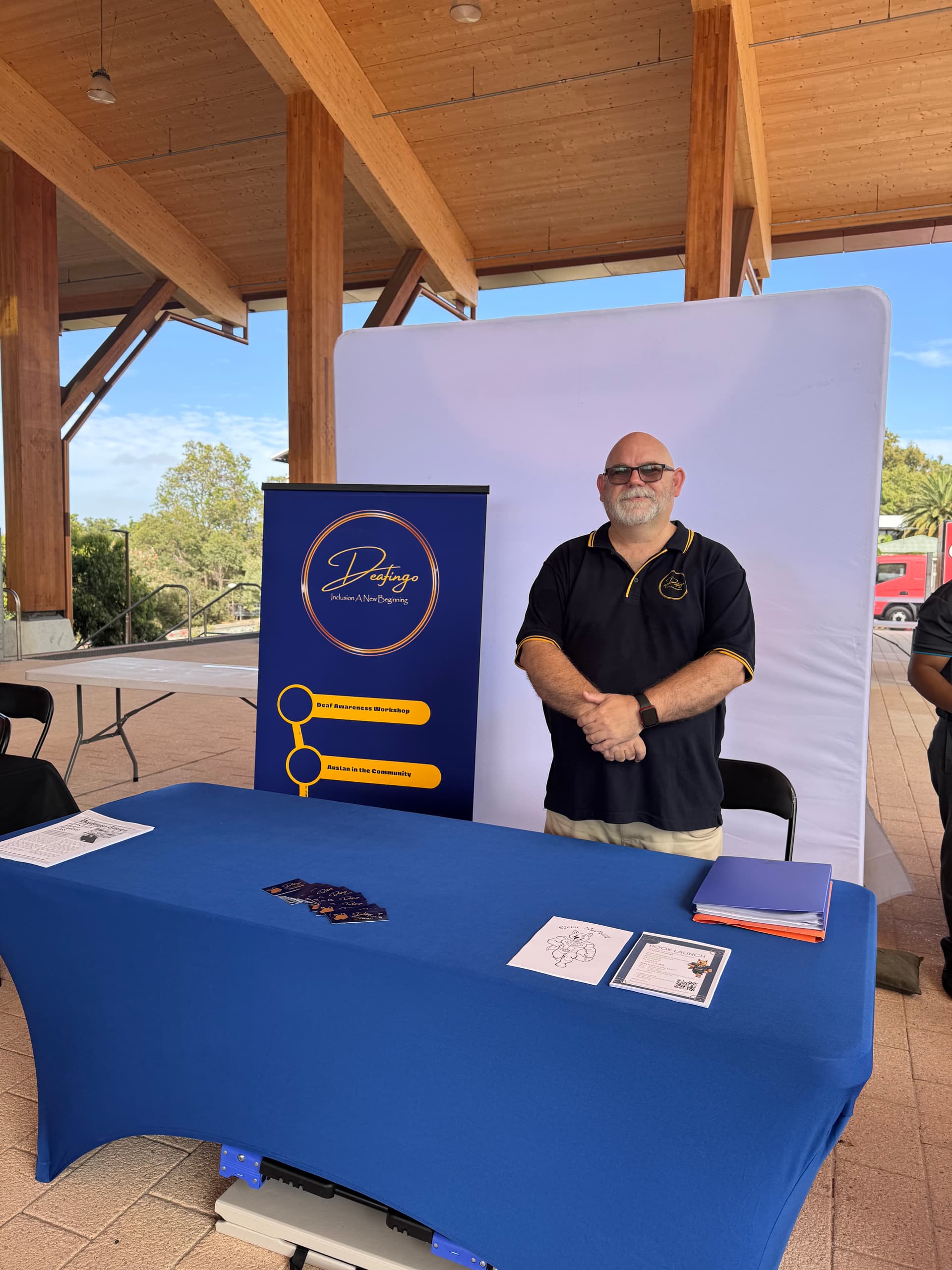 Deafingo community advocacy at an expo