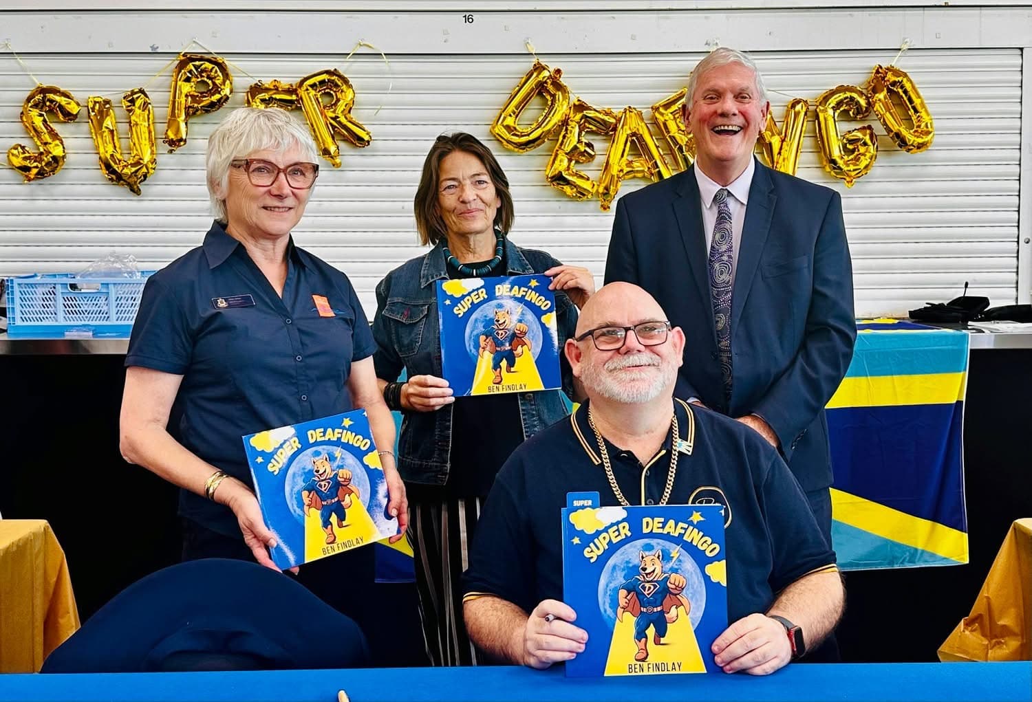 Super Deafingo book launch group photo