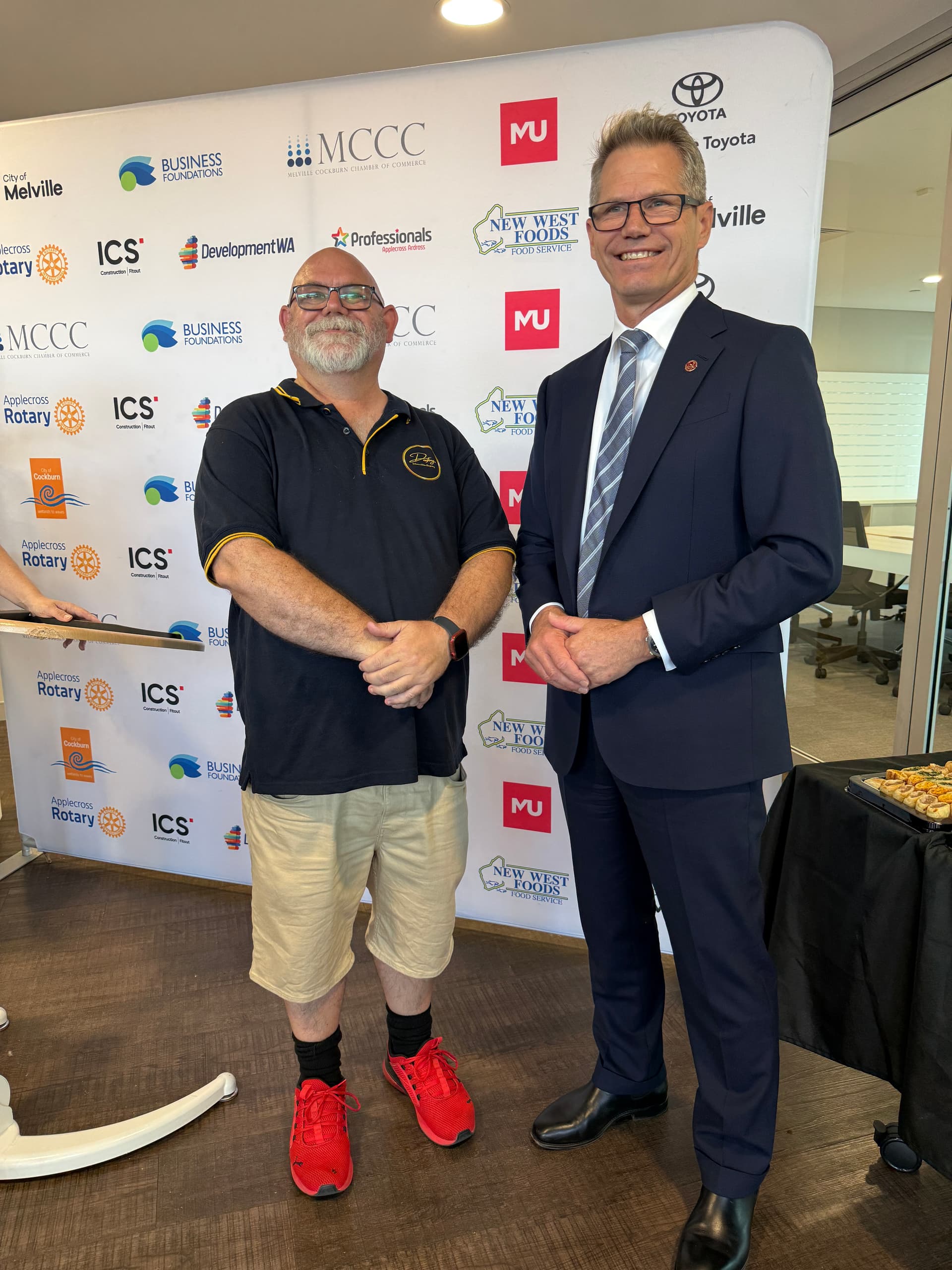 Ben Findlay and Phil together at a Deafingo community event