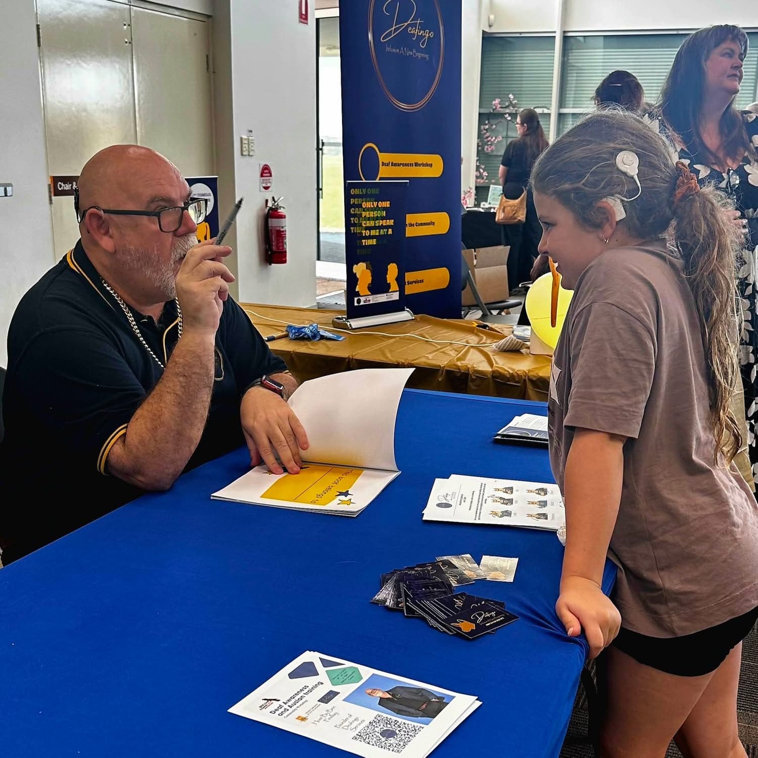 Mentoring and community at a book launch